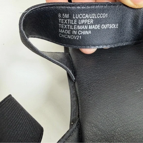 Union Bay Women’s Black Lucca Platform Chunky Block Heel Strappy Sandals Sz 8.5 - Picture 9 of 10
